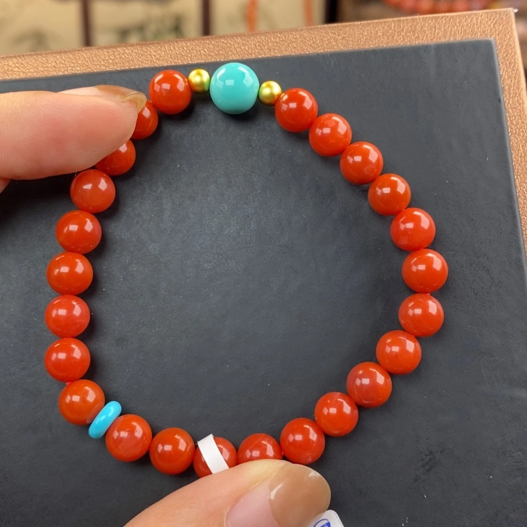 南红玛瑙未镶嵌手链