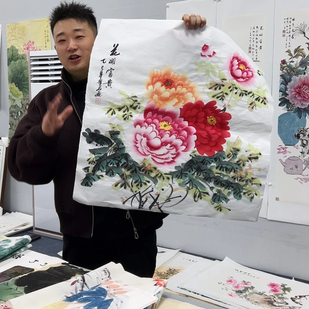 国画国画作品宣纸纯手绘