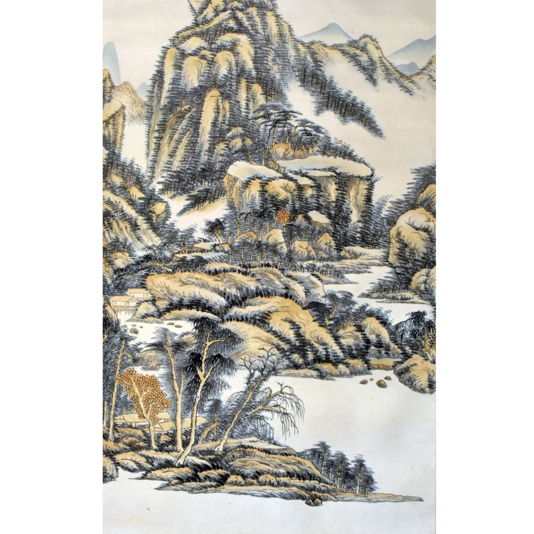 HM0522 山水 129×66cm 纸本立轴 7.6平尺