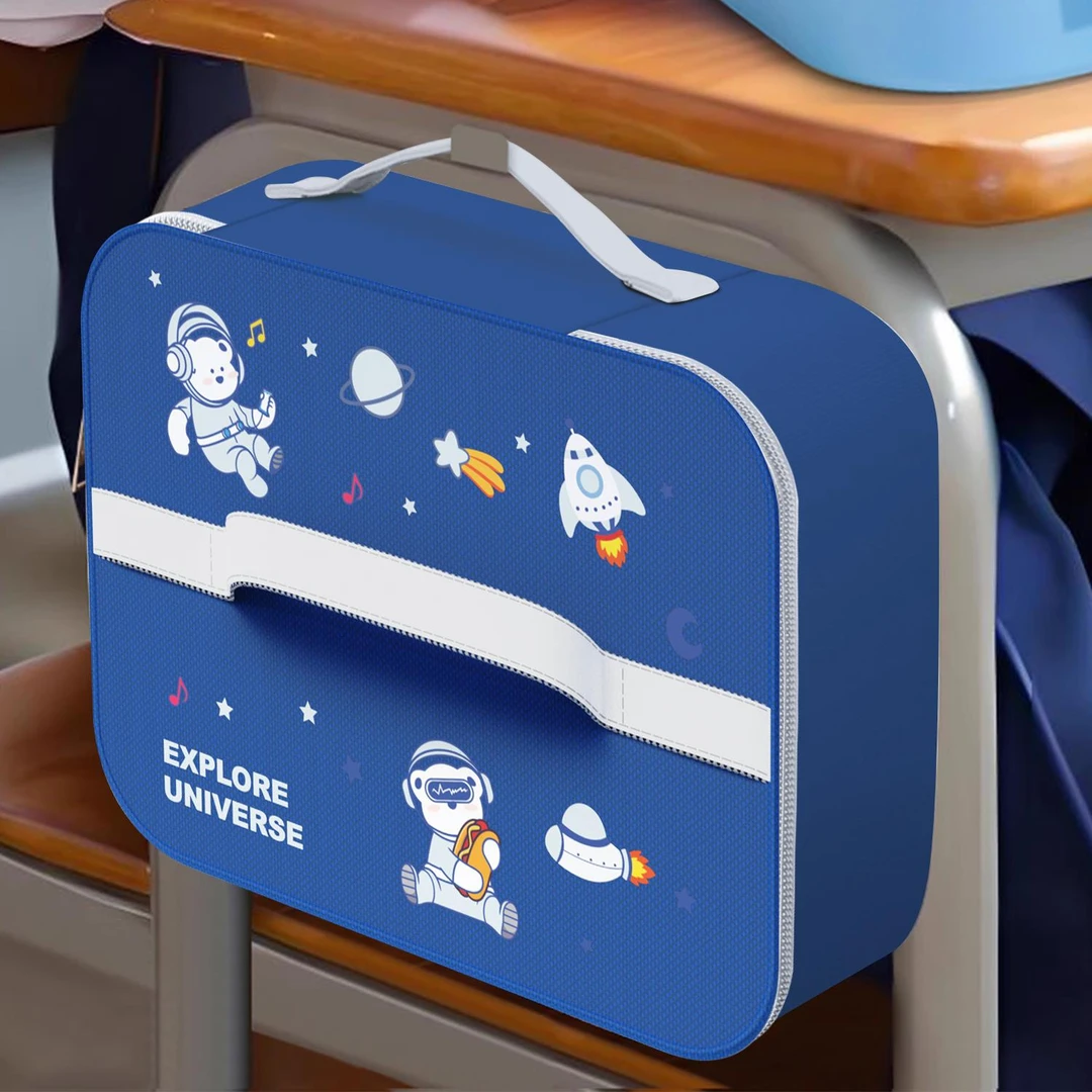 加厚小学生专用午餐包铝箔便当包儿童便携手提带饭兜饭盒保温袋子