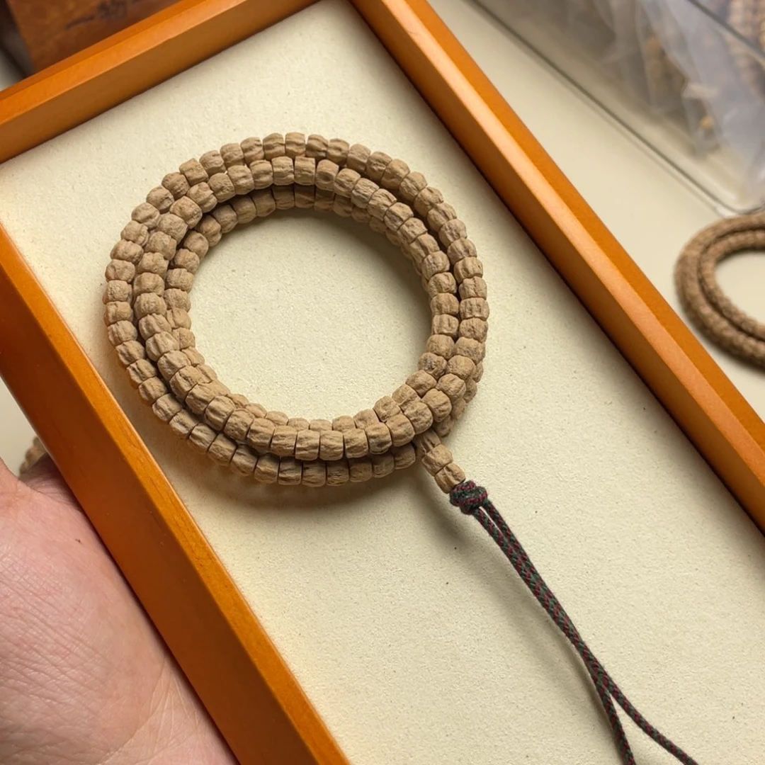 柏香籽/百香籽吊坠麻皮方块顺