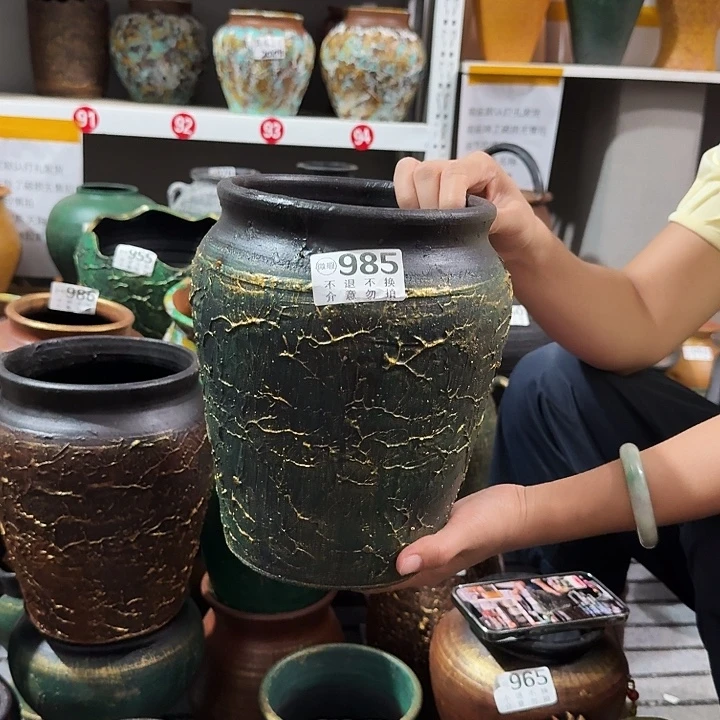 金绿纹路9高度24口径16