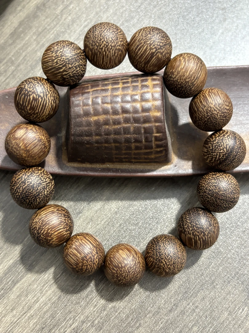 增香沉香木【福轩文玩】cx素单圈手串