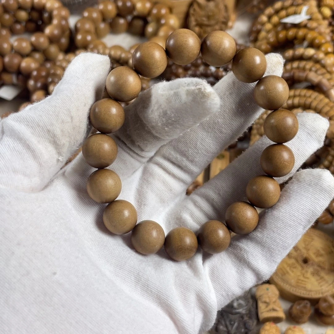 檀香木手串/手链/老山檀香1.2顺纹