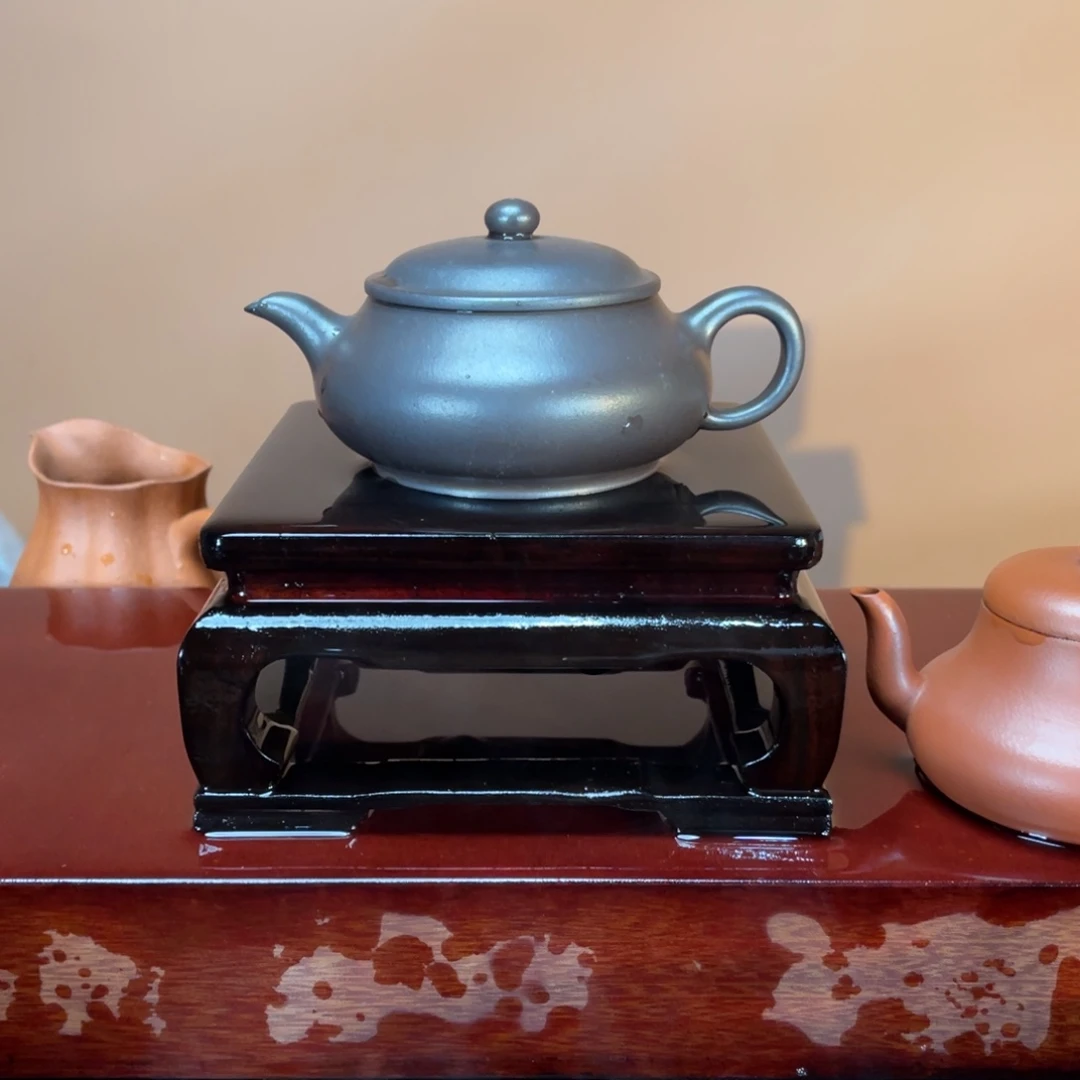 紫砂茶壶高端180cc黑星土高温名炉