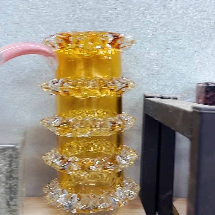 家悦琉璃花瓶摆件