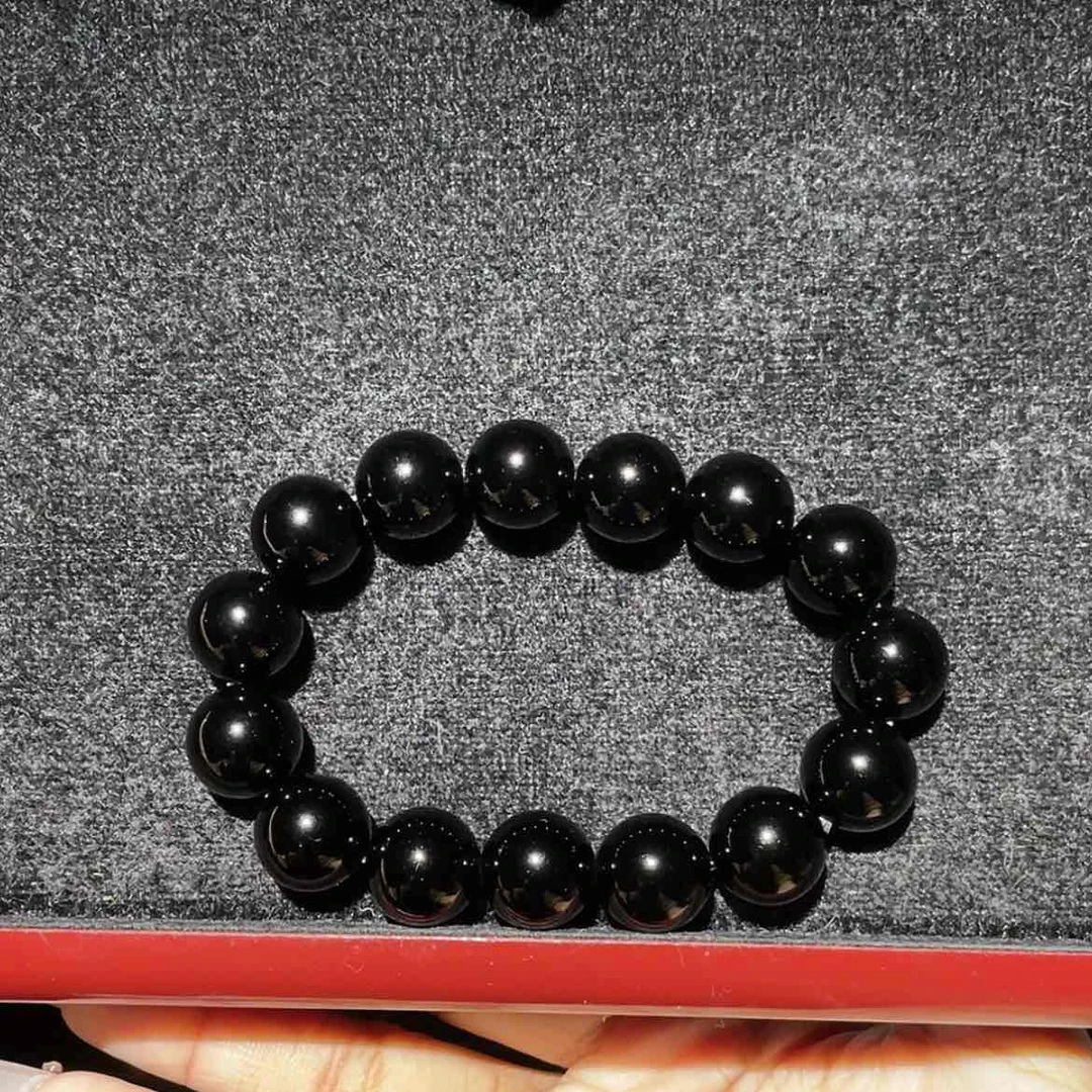 【闪购商品】未镶嵌黑曜岩手串定****练