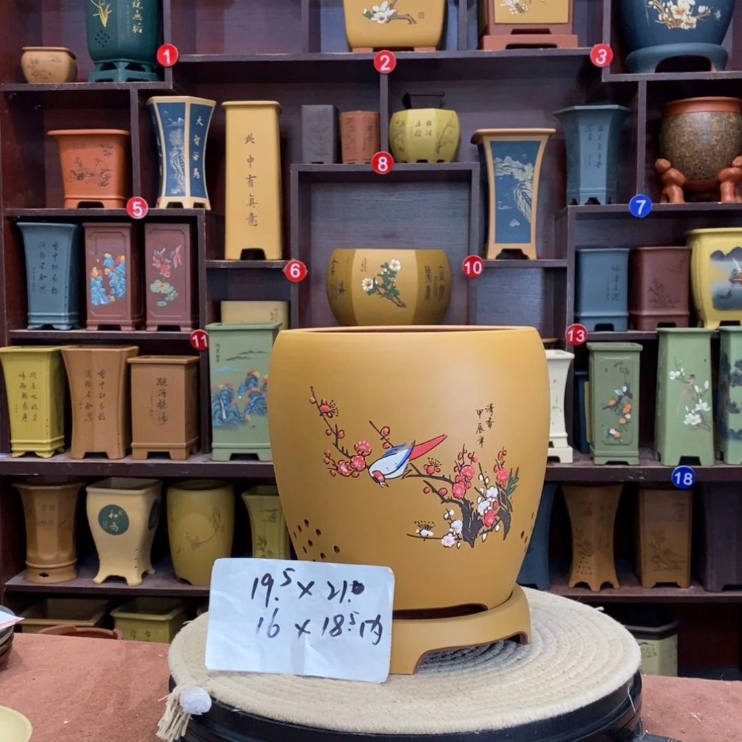 紫砂花盆紫砂花盆