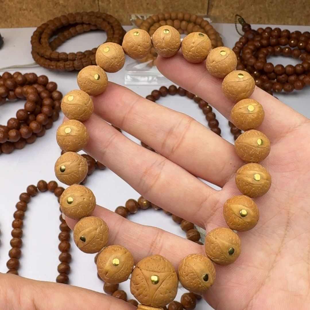 手串凤眼菩提14铜钉实心