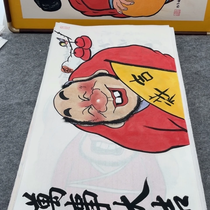 国画手绘禅意画一物一拍