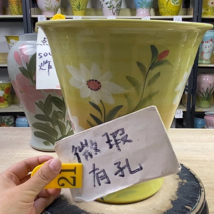 景德镇高温陶瓷花盆