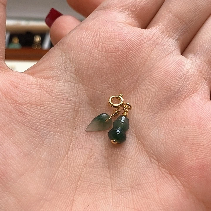 居****翡翠挂件银S925镶嵌