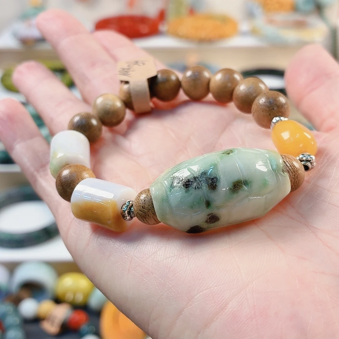 翡翠未镶嵌手链手串