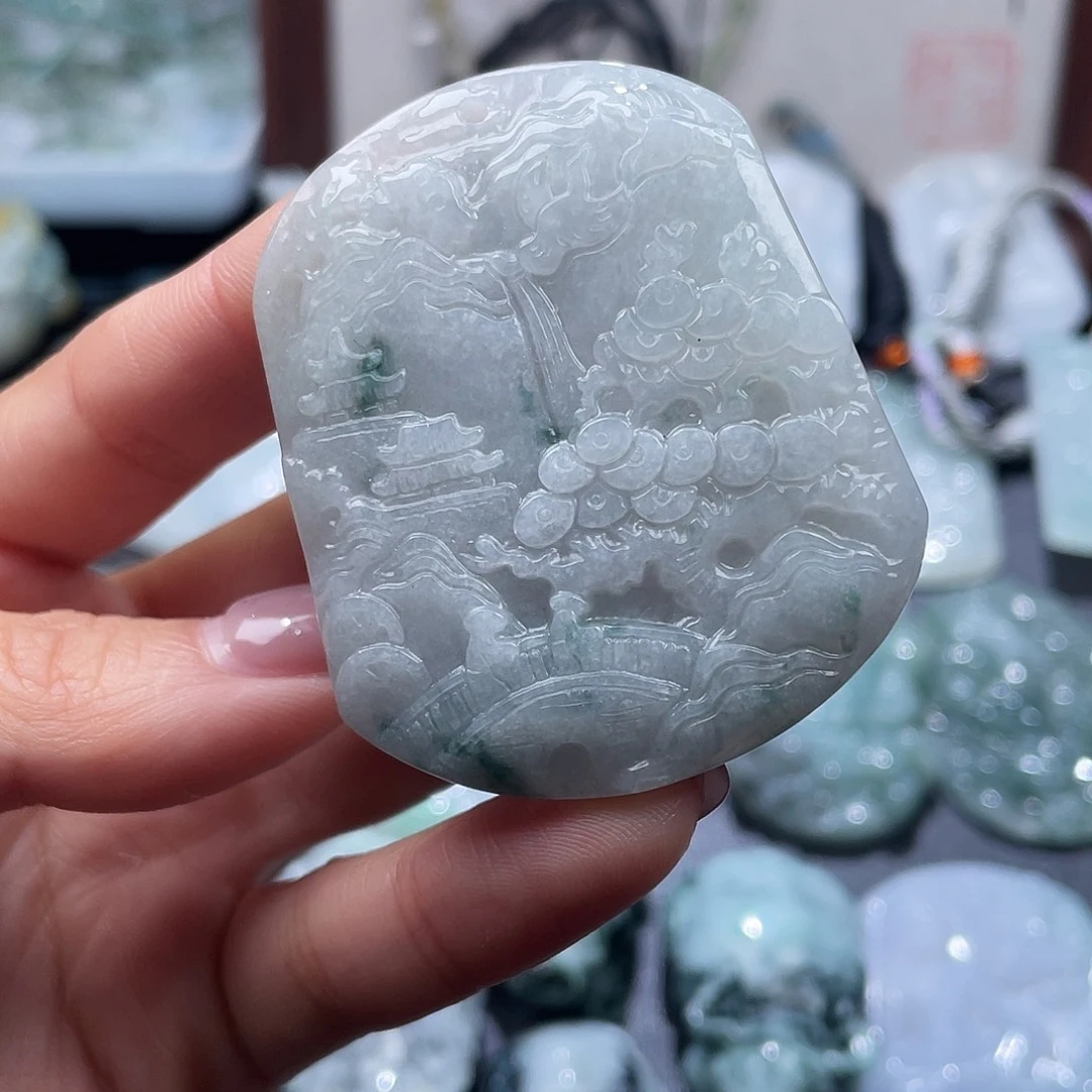 翡翠未镶嵌颈饰翡翠