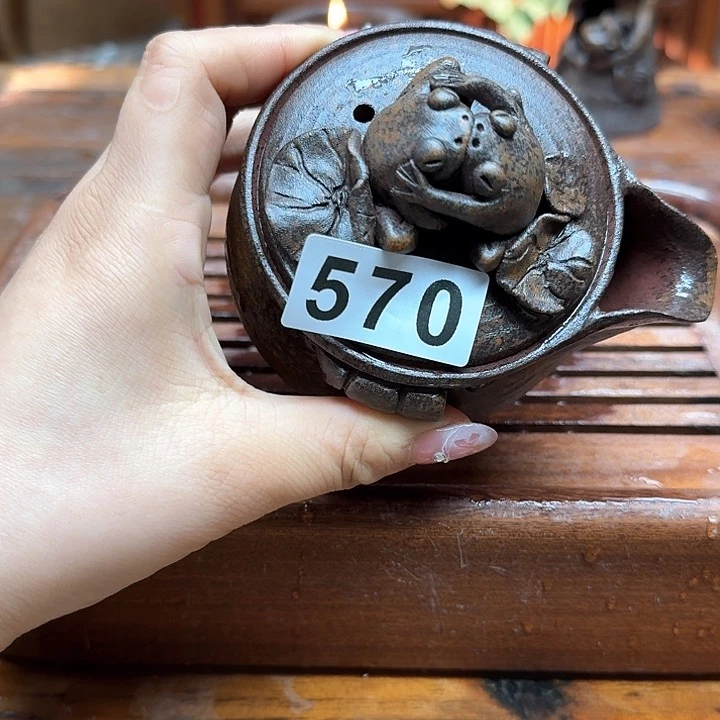 纯手工制作粗陶茶具