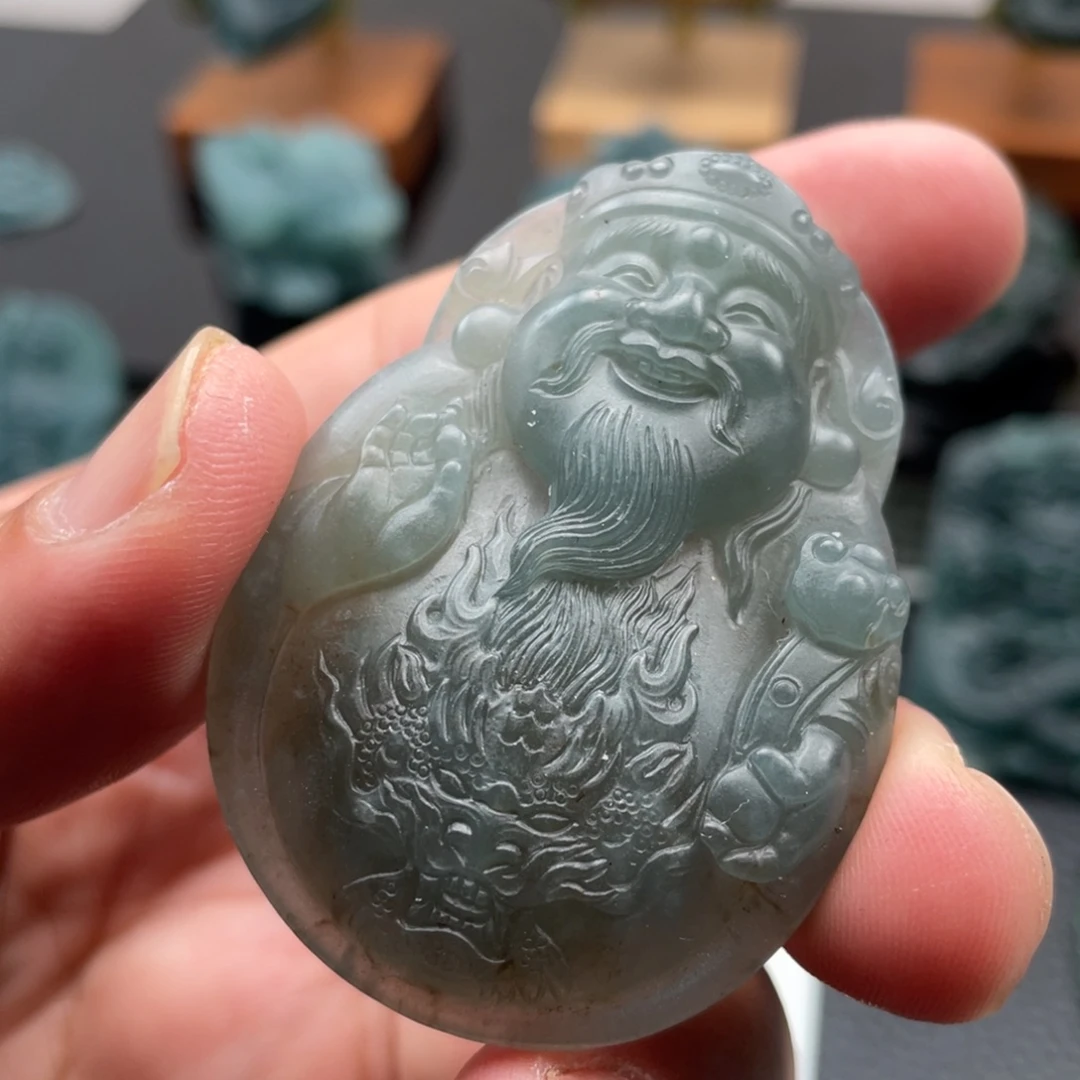 無***為定制翡翠未镶嵌龙王翡翠