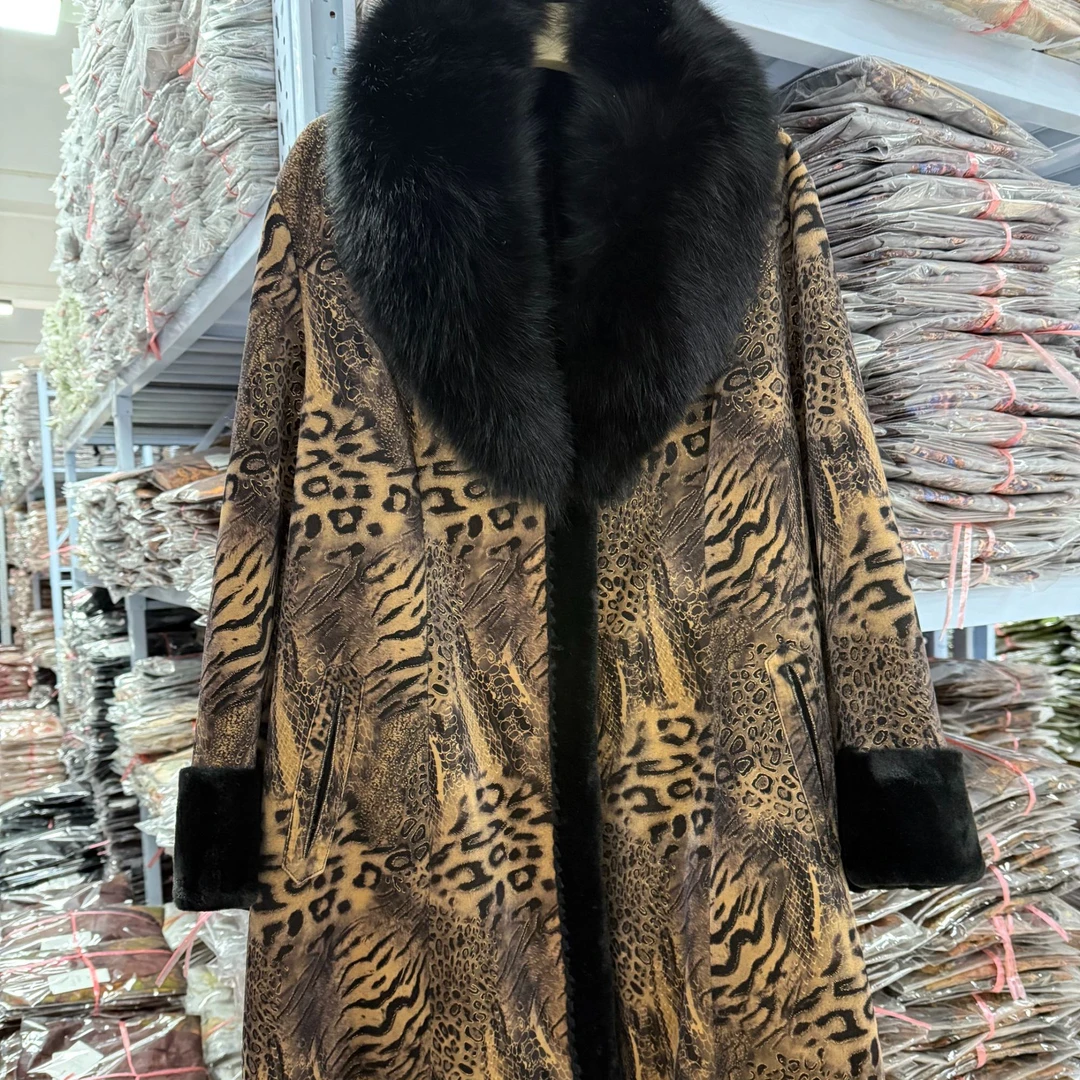 1-30款环保毛潮牌豹纹长风衣