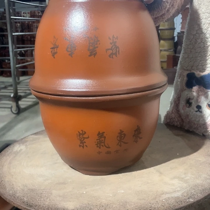 紫砂紫气东来25+25口径25高度15