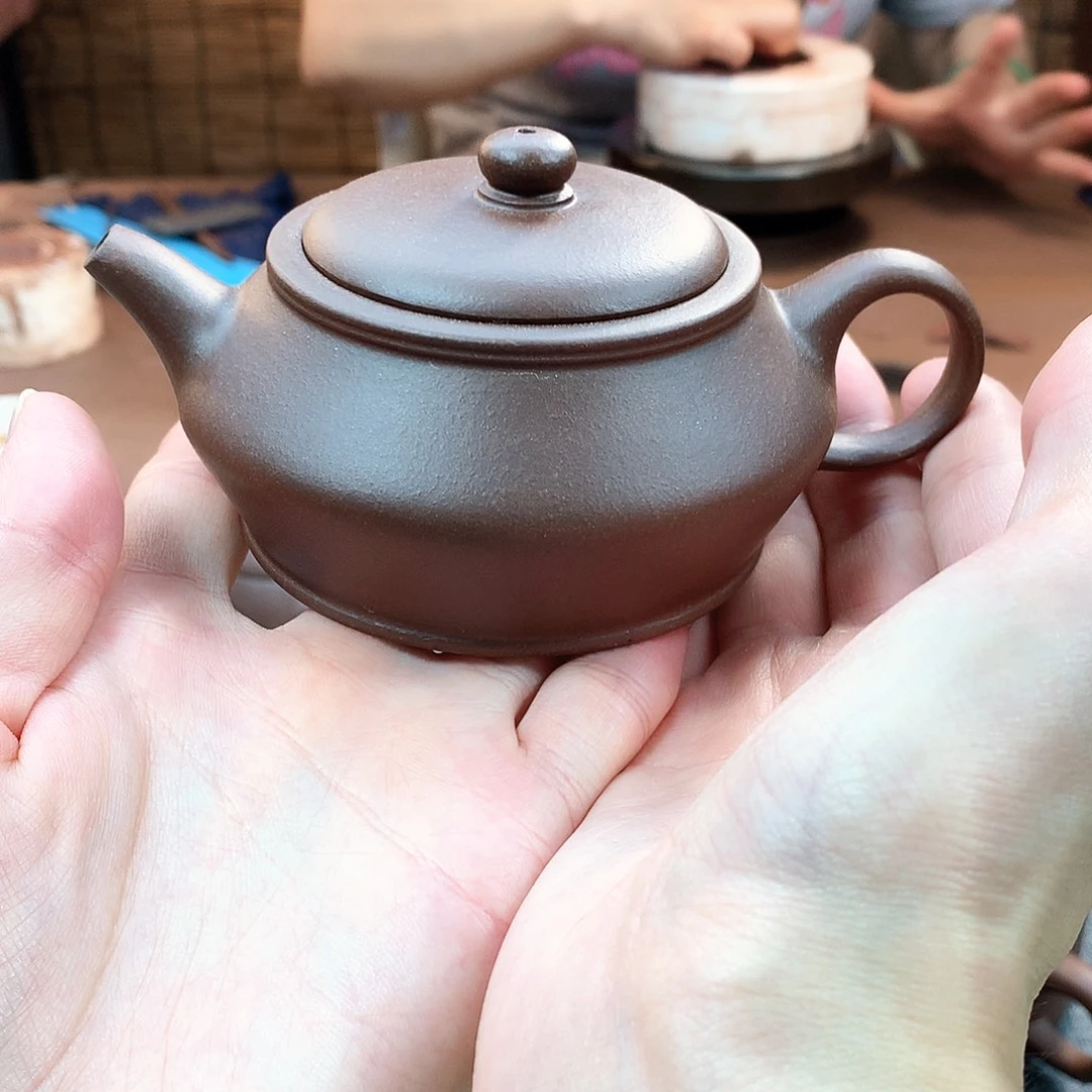 茶壶紫砂曼殊 紫泥 180cc  周宜君