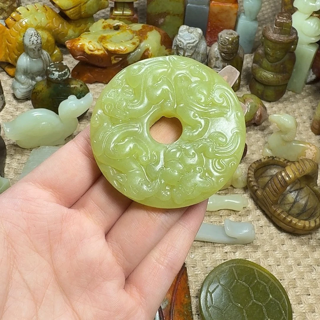 白玉菩提吊坠挂件