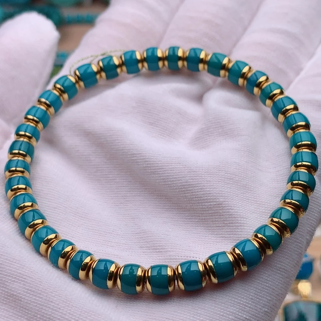 18K金镶嵌绿松石珠宝奇石