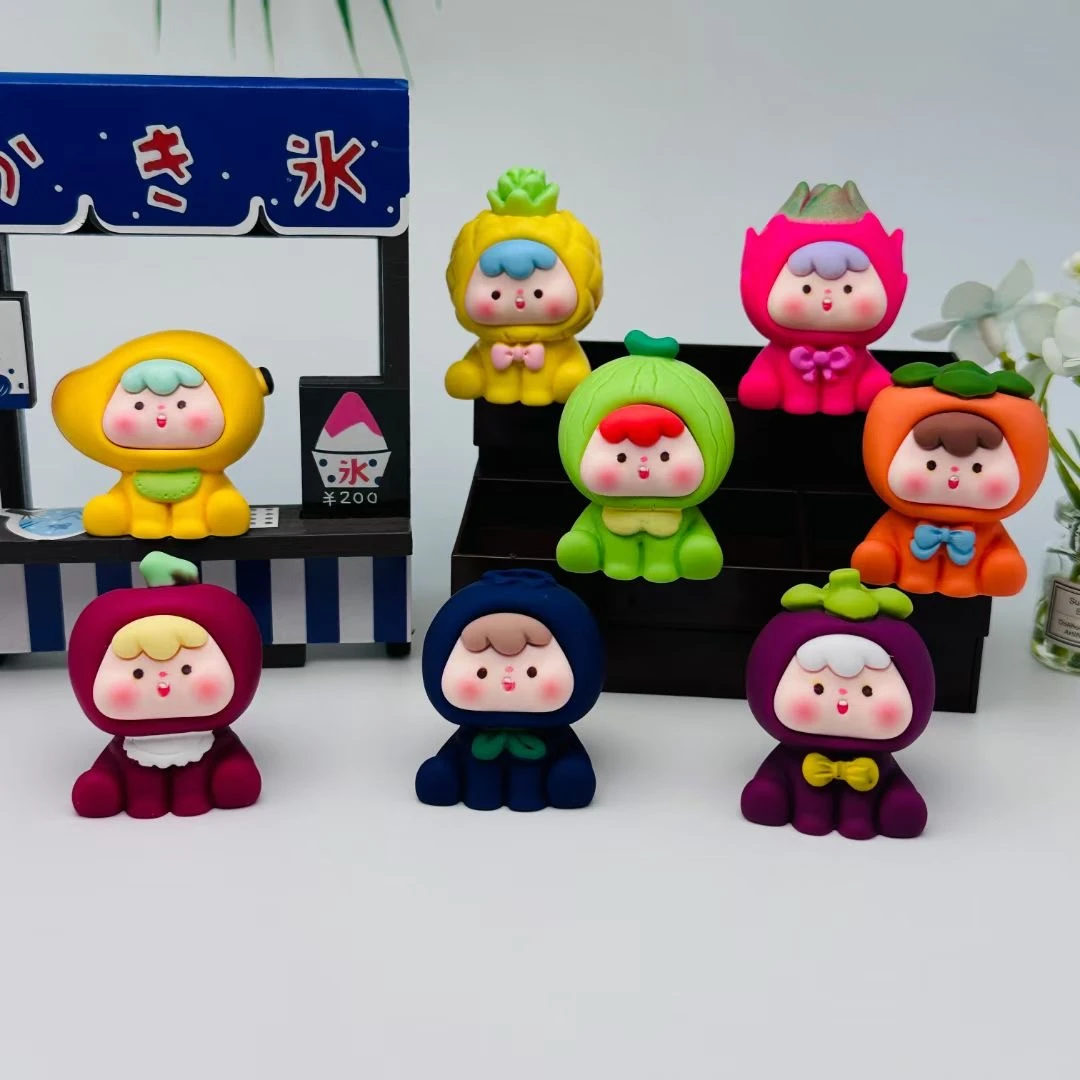 【旭儿直播代拆】四代水果崽崽磨砂款树脂办公室车载家居摆件