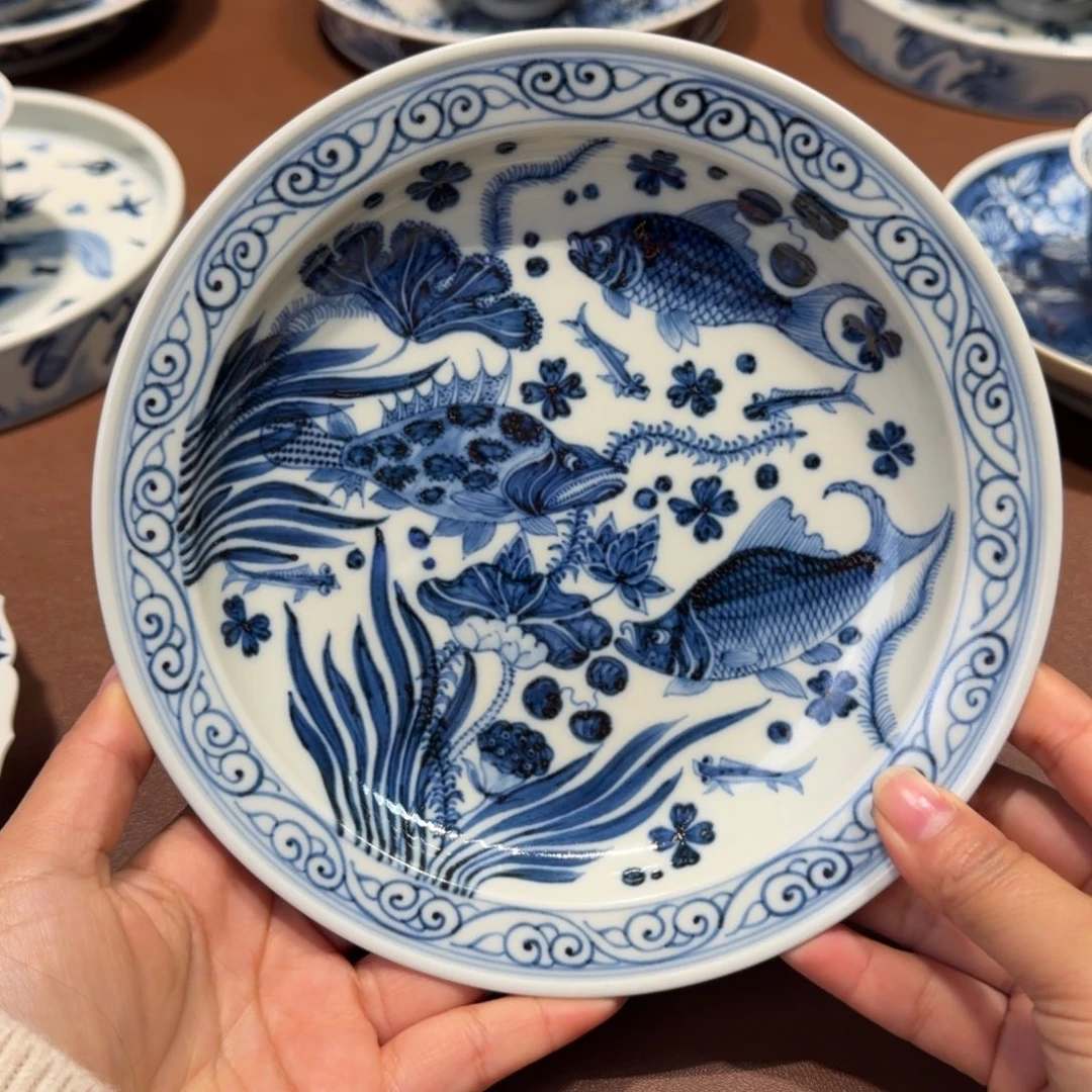 手工手绘茶具壶承