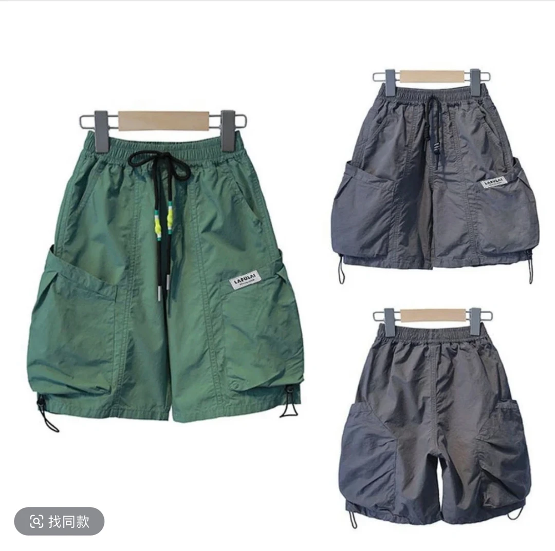 【凉凉裤】男童短裤2025新款夏季薄款运动休闲宽松速干裤