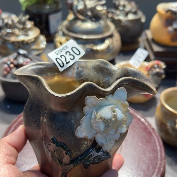 柴烧茶器，纯手工制作