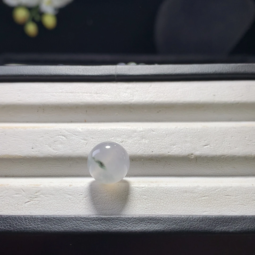 翡翠未镶嵌手链卡12藕粉飘花