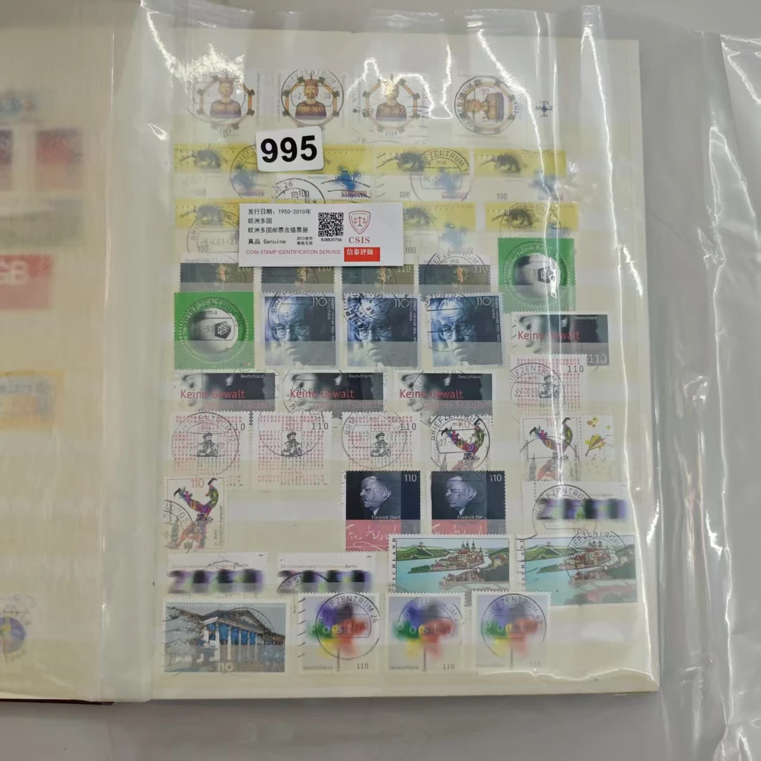 已评级外国邮票欧洲多国邮票含集邮册已信泰评级995