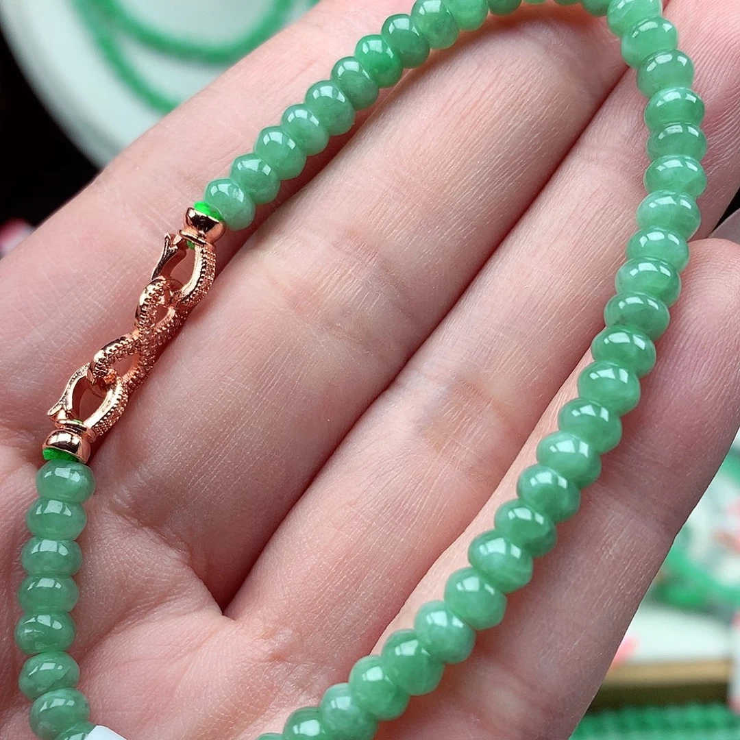 翡翠未镶嵌毛衣链