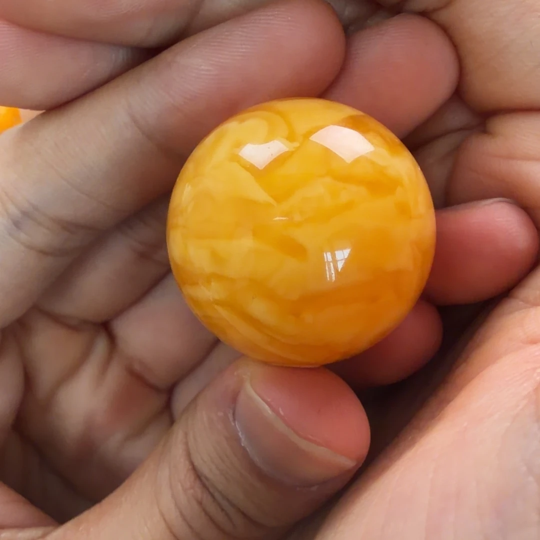 琥珀未镶嵌珠宝奇石30mm