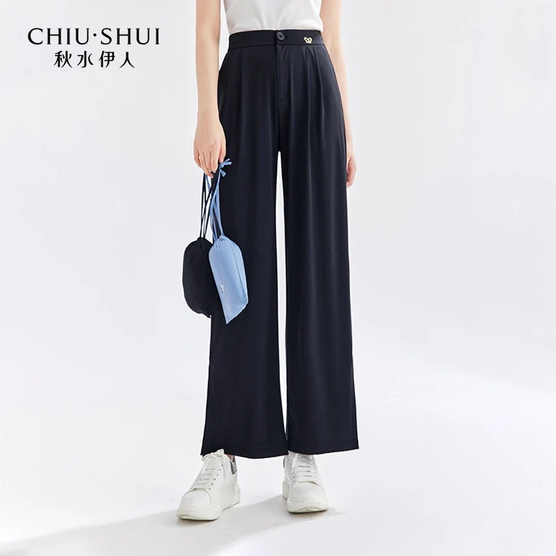 【众星】秋水伊人防晒阔腿神裤夏宽松凉感垂顺长裤622204M089565