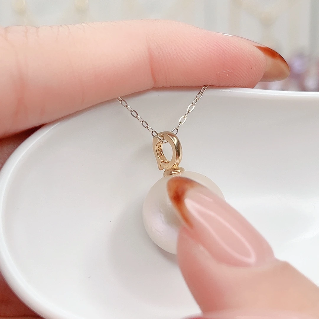 银S925镶嵌吊坠(不含链)淡水珍珠