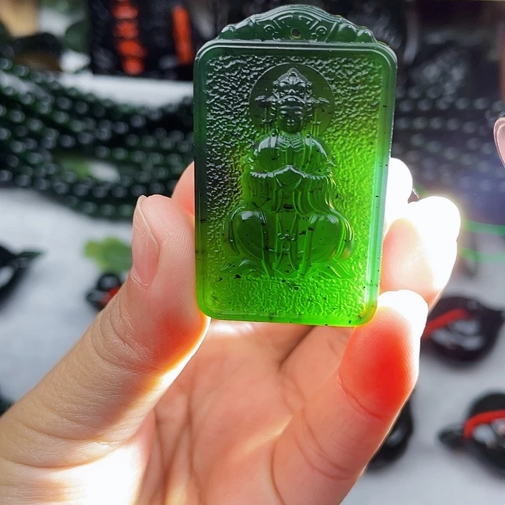 蛇纹石玉未镶嵌手链泰山玉老奶奶