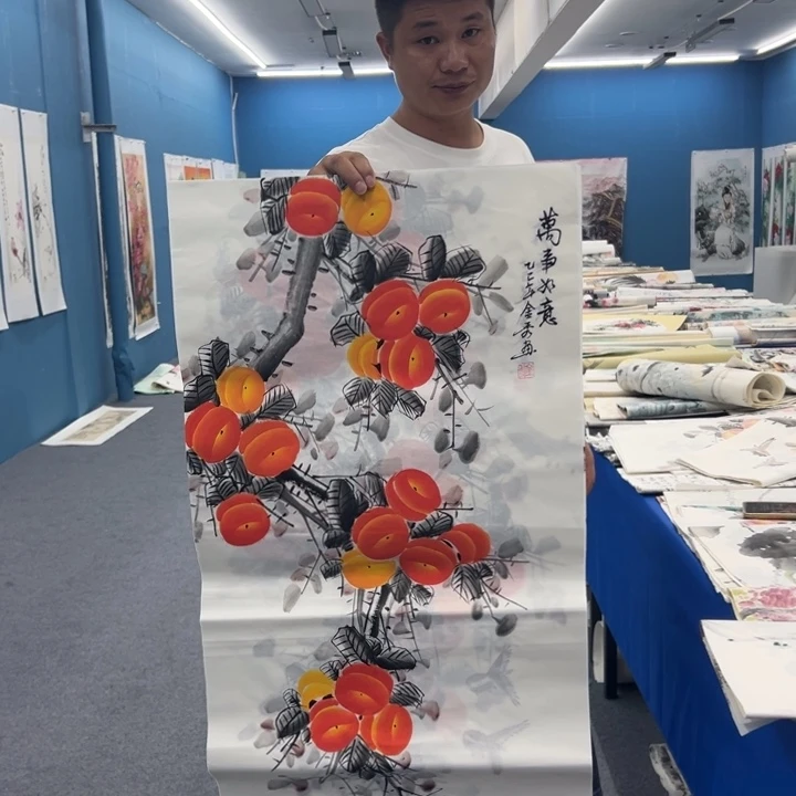国画国画绘画作品展示区