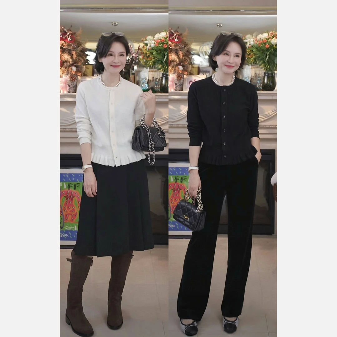 我是摩羯半岛小香 美丽诺羊毛Stoll14针镂空提花秋冬针织衫上衣