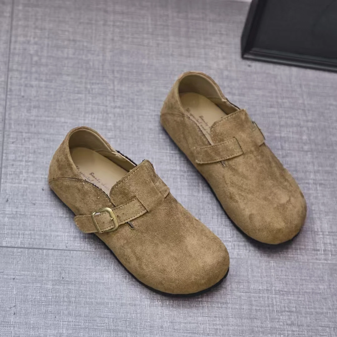 （新疆包邮）脚踩两穿舒适百搭透气勃肯鞋真皮软底时尚休闲鞋