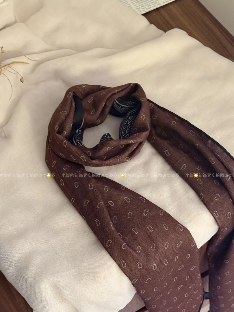 【xf studio】小饭的美拉德百搭ins风多用途仿绒丝巾披肩