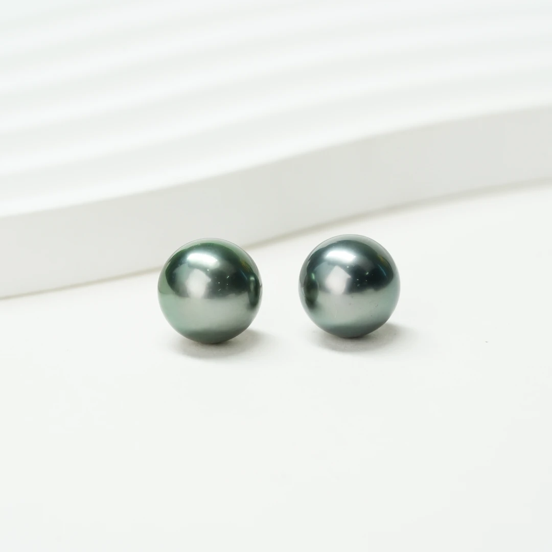 【小北好物】S925银海水珍珠耳钉QJ14X13【多样性发一件】约9-10mm