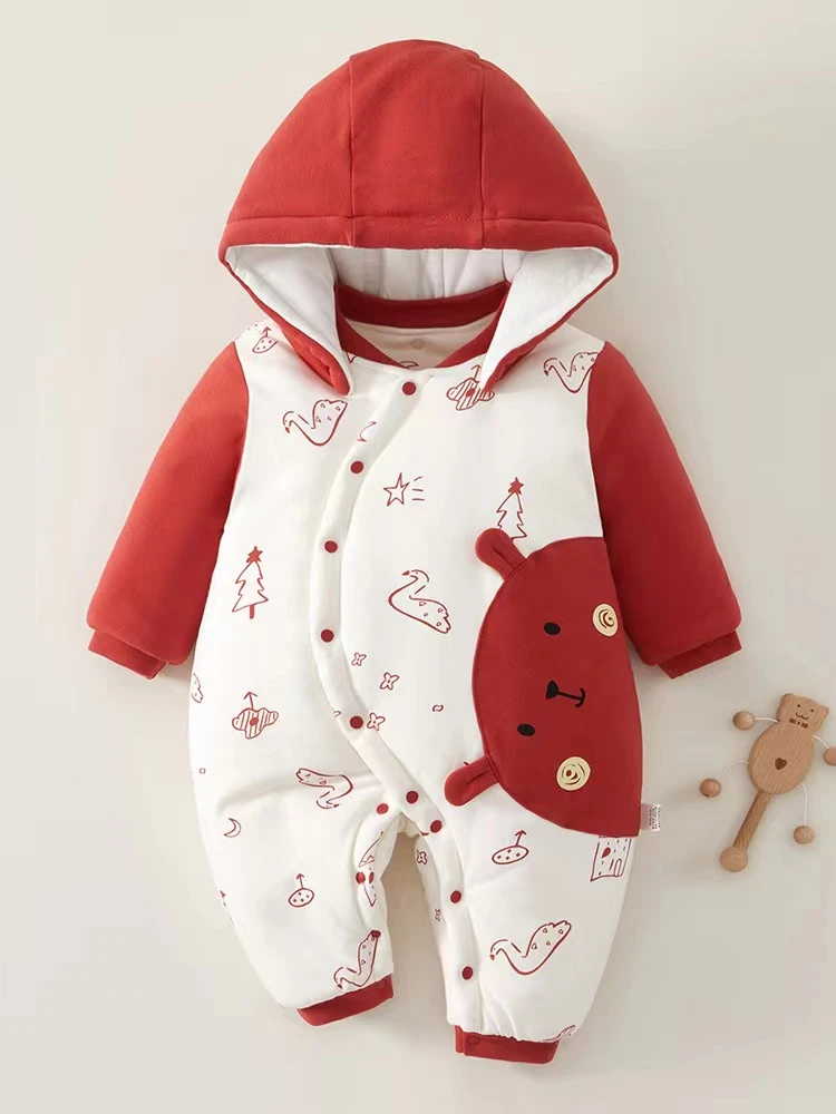 【061-119.】番茄哆棉服婴幼儿加绒加厚洋气秋冬外出服