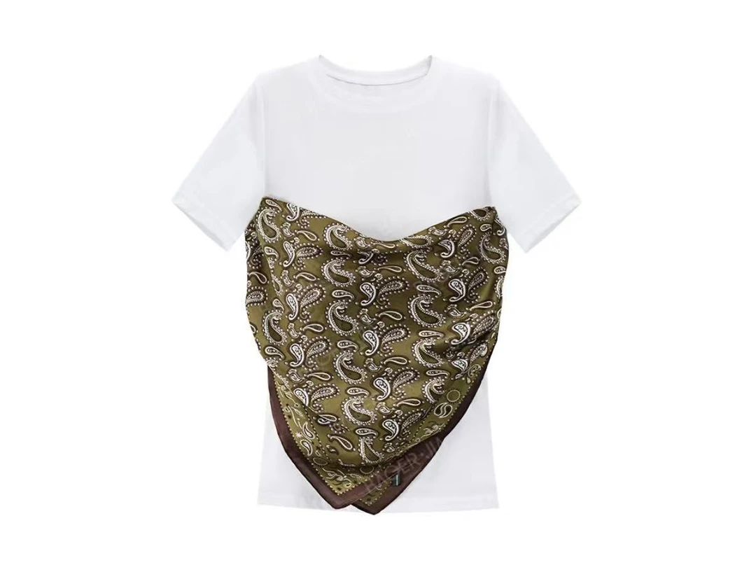 【景致】YOULL·丝巾抹胸T恤2505230002