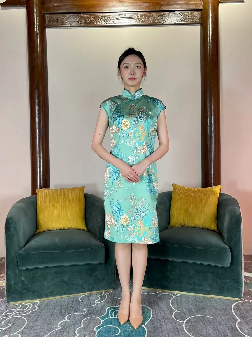 懿菲繁花锦绣旗袍YF17261035-1044