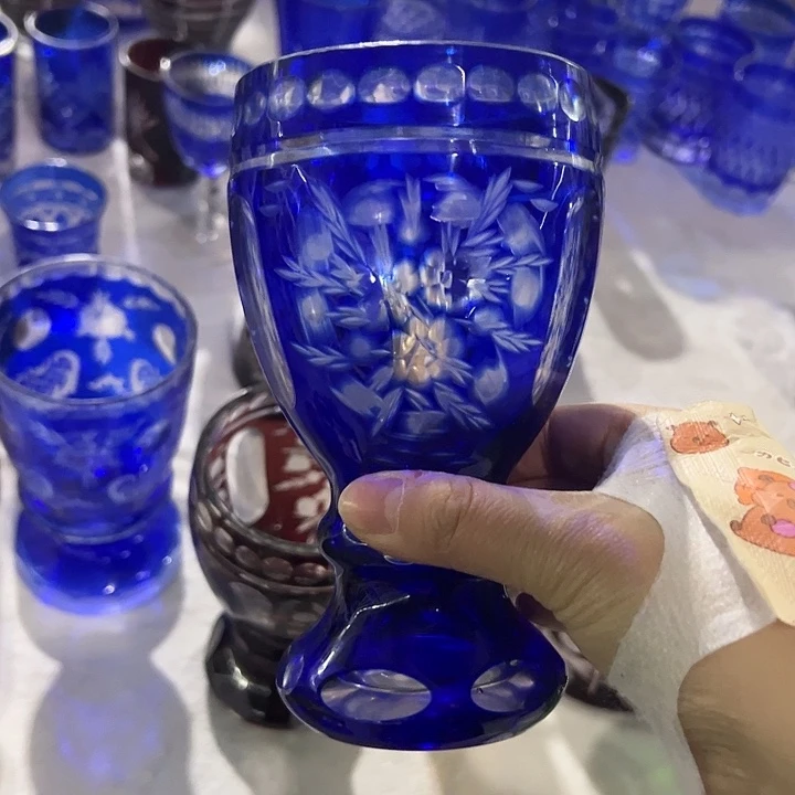 平底款水晶玻璃微瑕一个