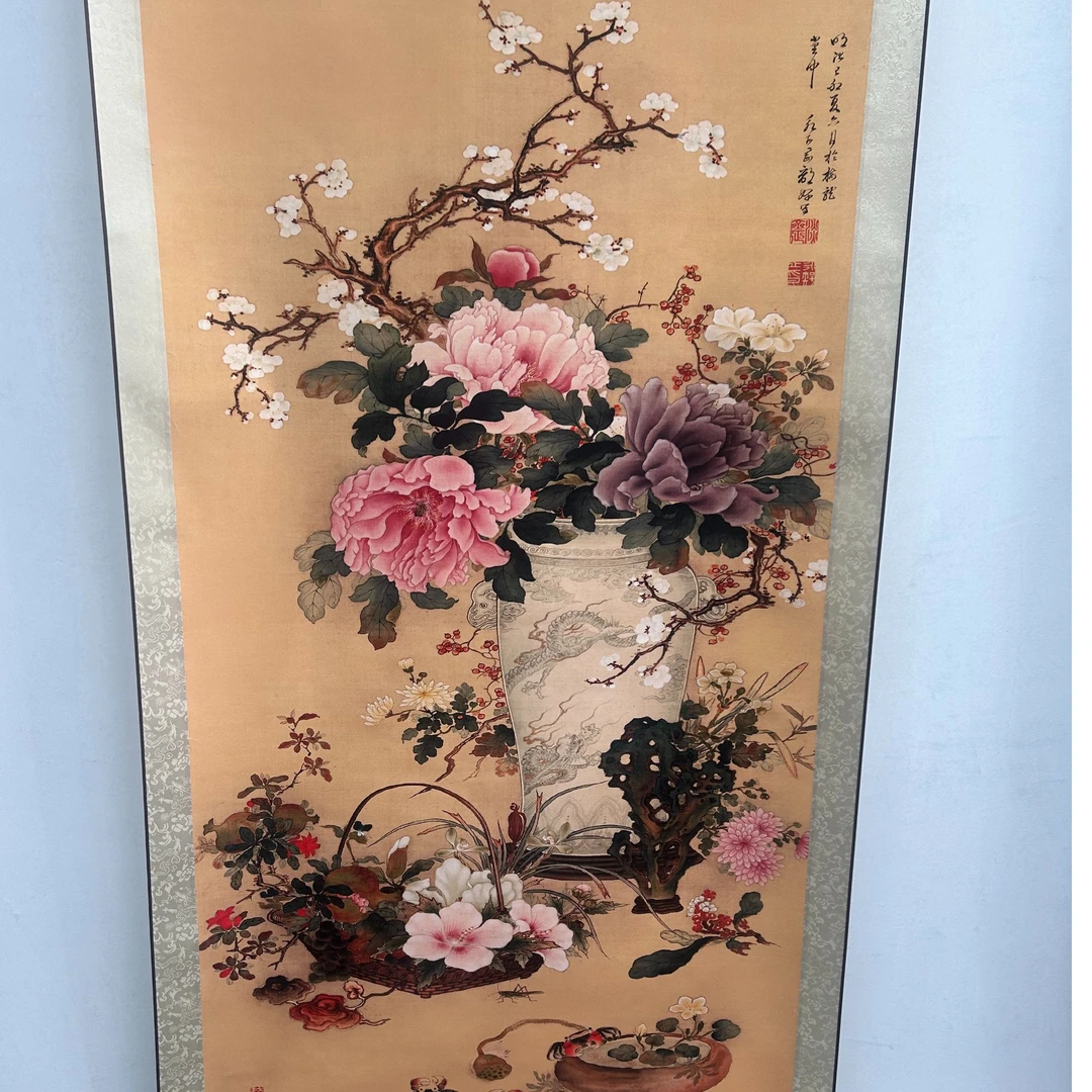 【繁花瑞物图】172*72 高清复刻 家居软装