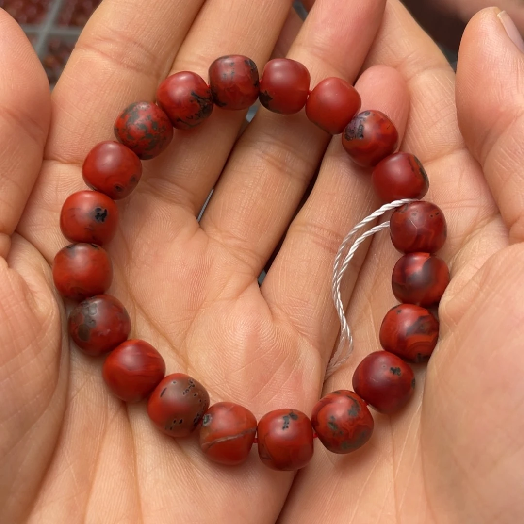 南红玛瑙单珠10多样性发1未镶嵌