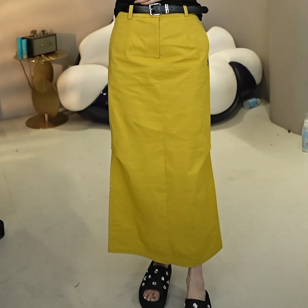 A26366刘梅家工装半裙