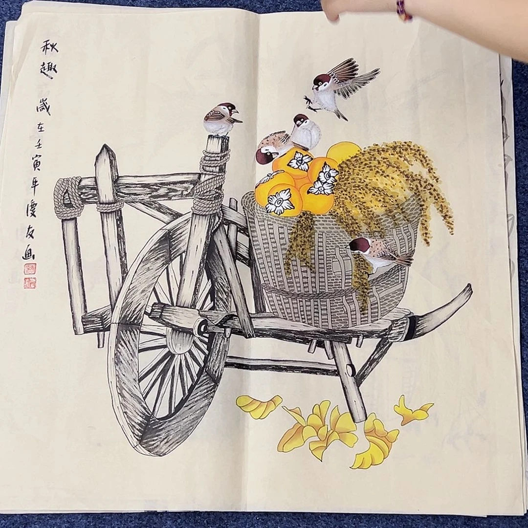 国画事事顺心万事如意心想事成