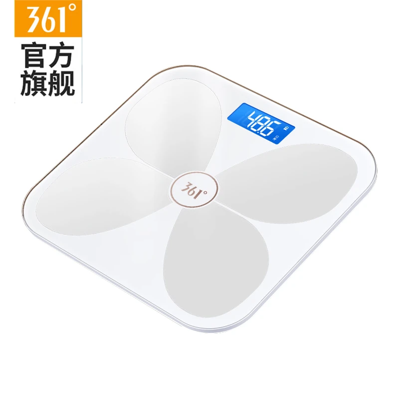 361°专业体脂秤LED高清液晶屏精准称重高强度钢化玻璃家用男女款